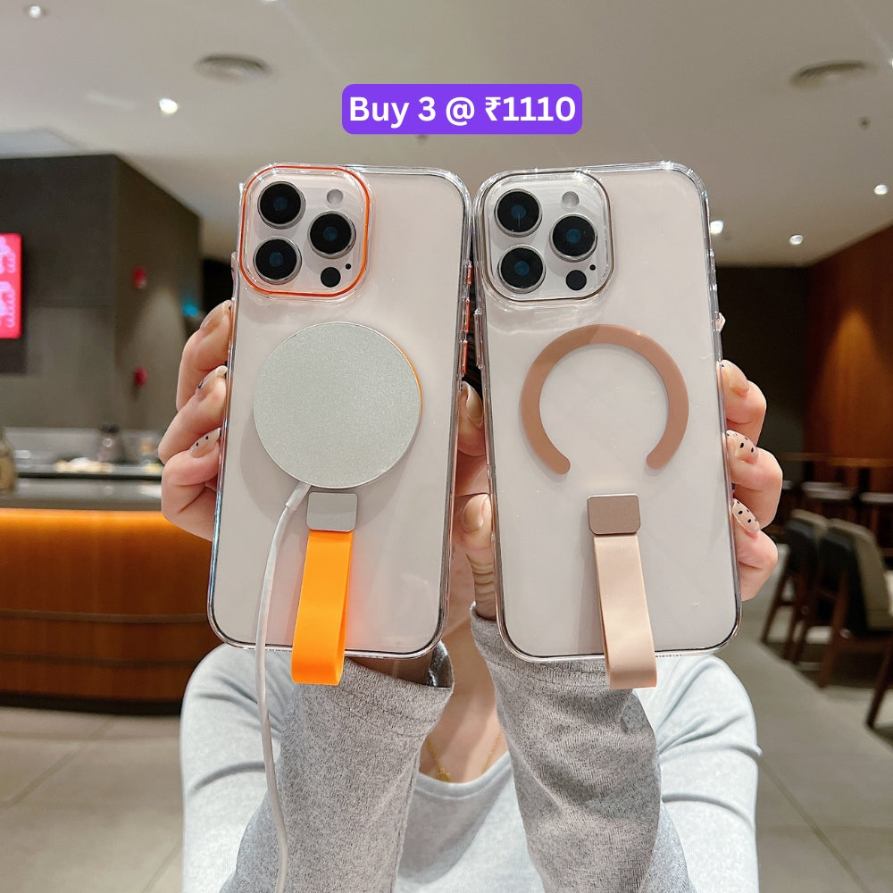 Transparent PC (Hard) Color Wireless Charging Phone Case - iPhone 16 Plus