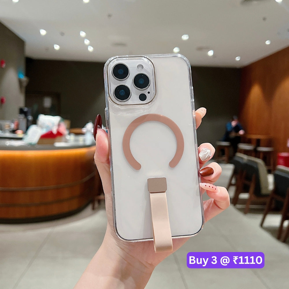 Transparent PC (Hard) Color Wireless Charging Phone Case - iPhone 16 Plus