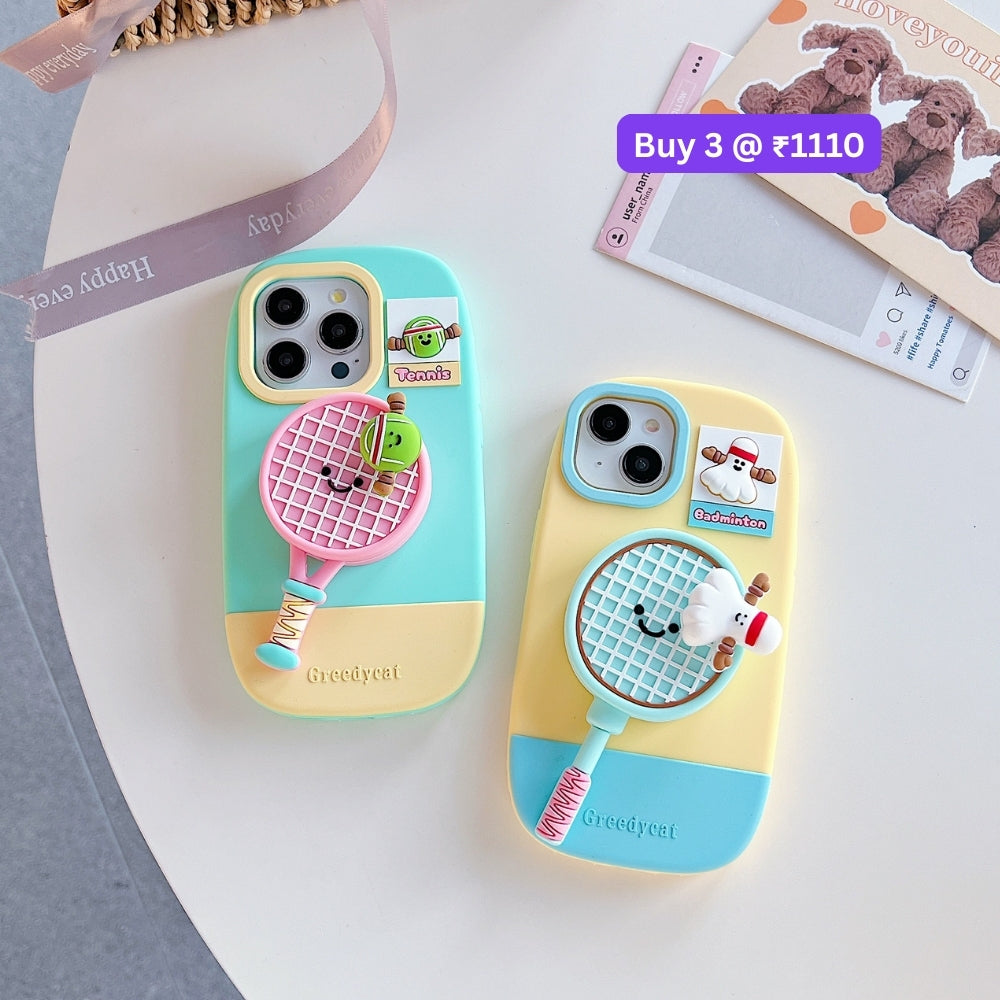 Unique Tennis Silicone Soft Phone Case | Mobile Cover - iPhone 15