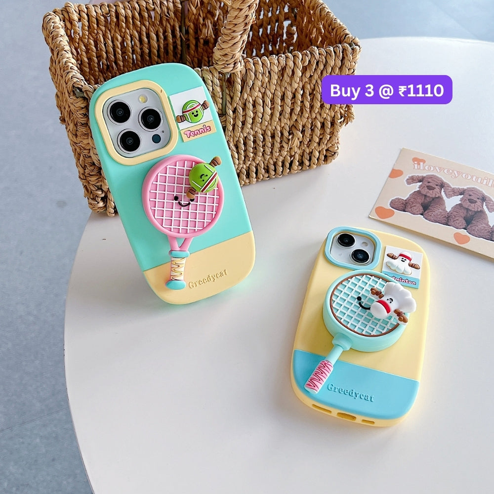 Unique Tennis Silicone Soft Phone Case | Mobile Cover - iPhone 15