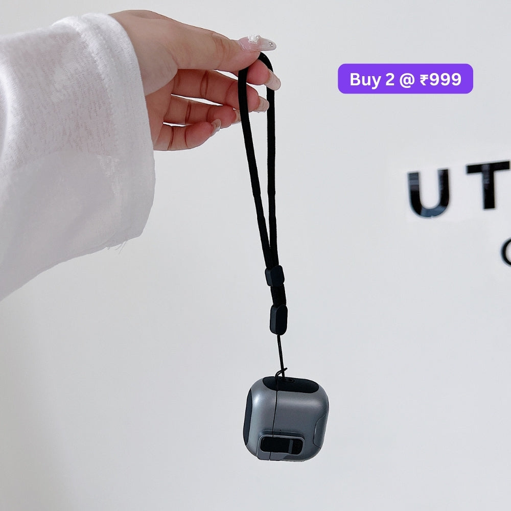Upgraded 3D One-Piece Airpod Case with Locking Clip and Keychain Hook for Airpod Pro 2 | Airpod 4