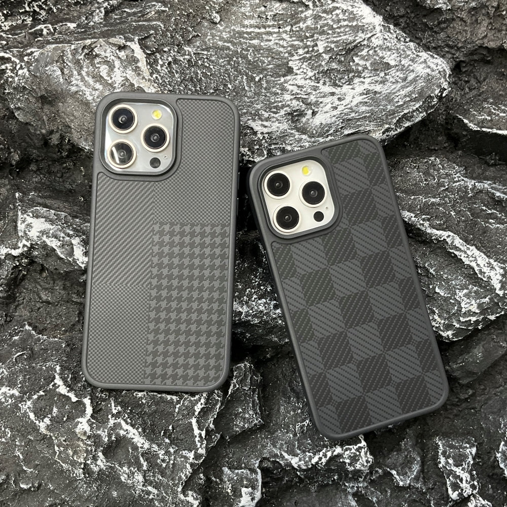 Synthetic Aramid Fiber Texture PC (Hard) Phone Case - iPhone 15