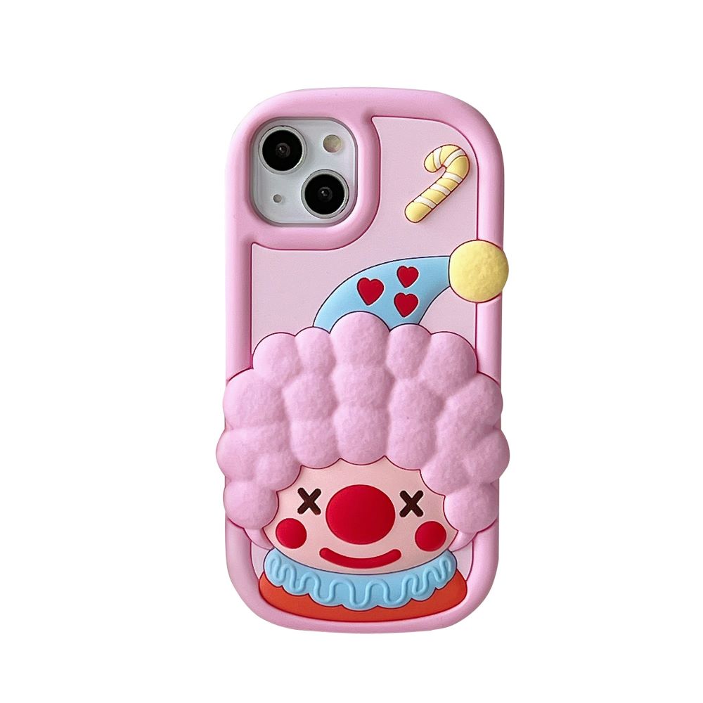 Cute 3D Joker Shockproof Silicone Cover - iPhone 15 Pro Max