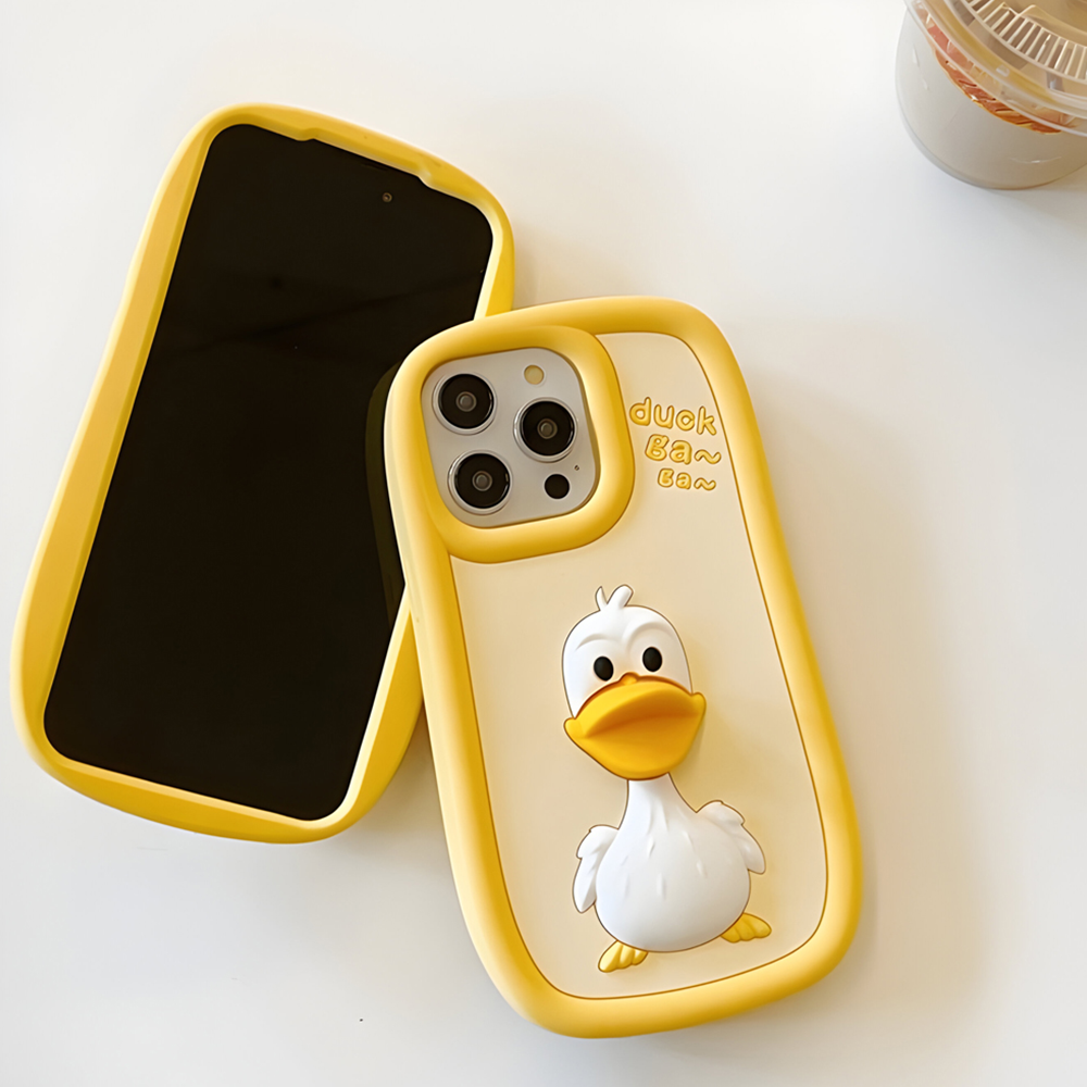 3D Duck Silicone Soft Protective Phone Case - iPhone 13 Pro Max