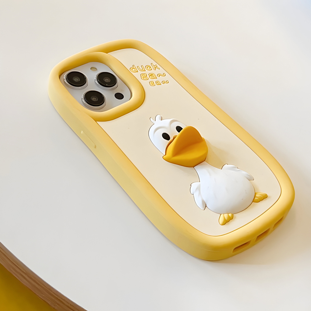 3D Duck Silicone Soft Protective Phone Case - iPhone 14 Pro Max