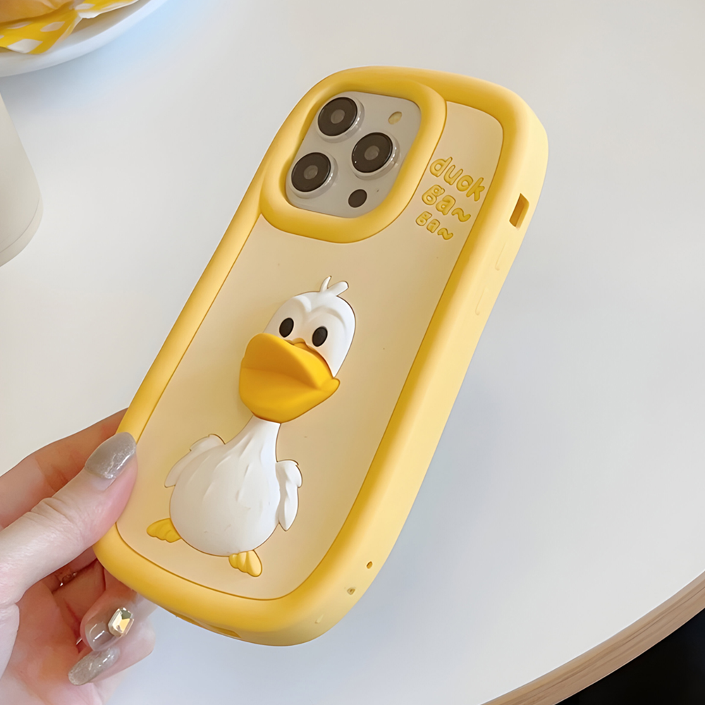 3D Duck Silicone Soft Protective Phone Case - iPhone 14 Pro Max