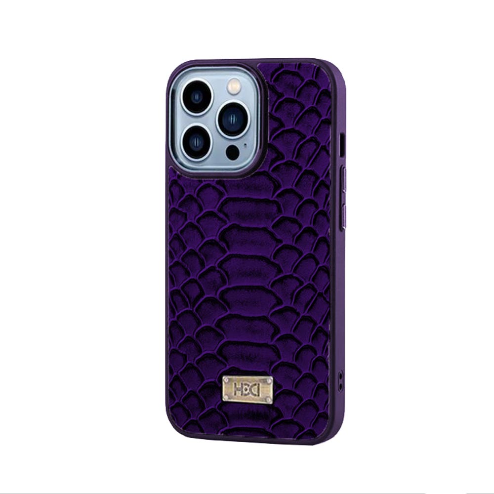 Artificial Alligator 3D Skin Plating Shockproof PU Leather Case - iPhone 12 Pro Max