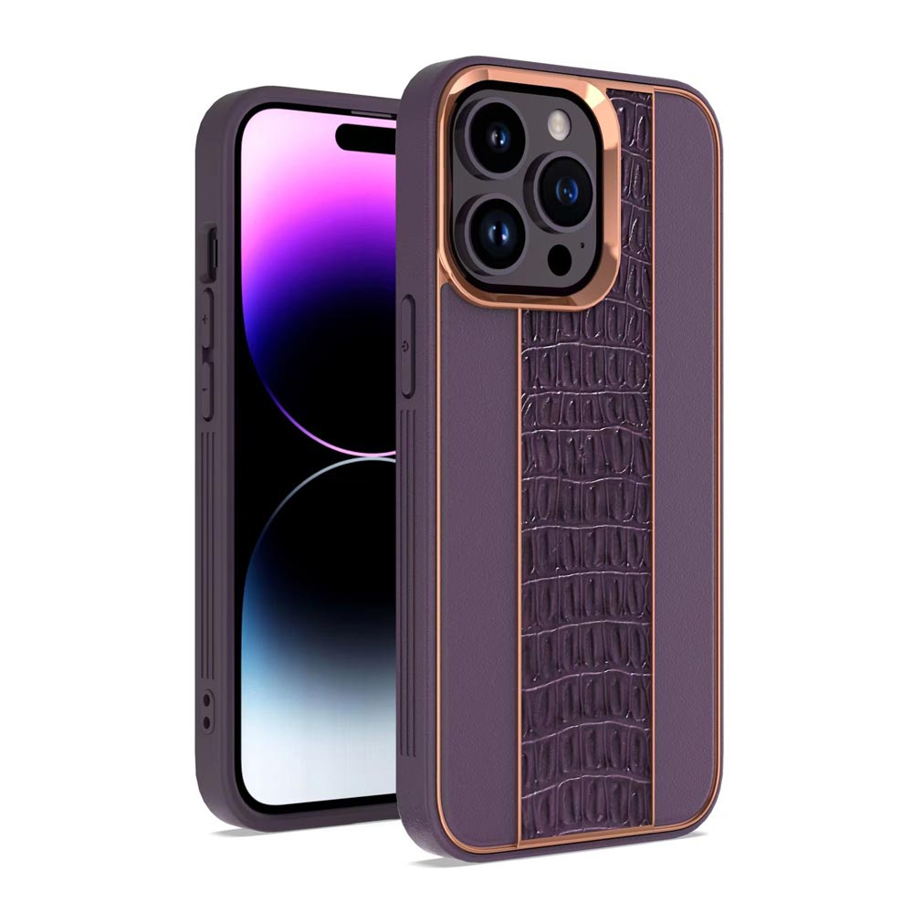 Luxury Edition Premium Leather Case with Metal Camera Ring - iPhone 11