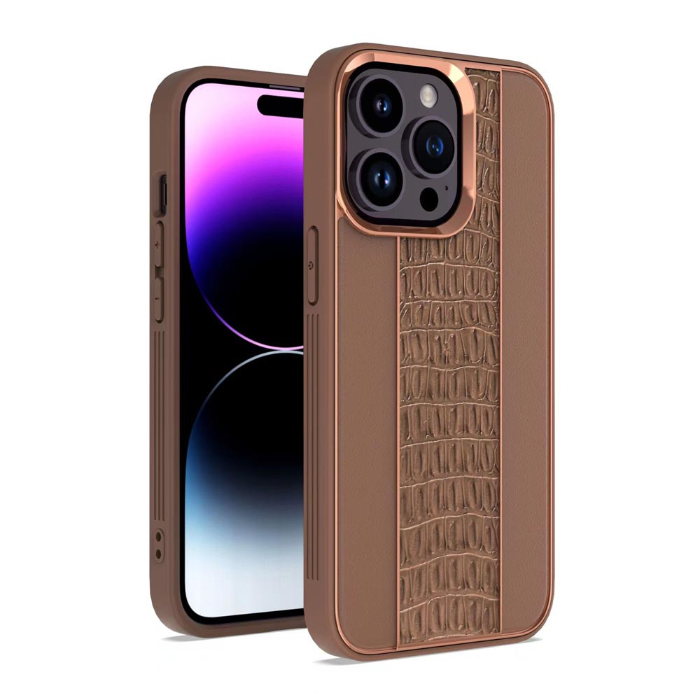 Luxury Edition Premium Leather Case with Metal Camera Ring - iPhone 11