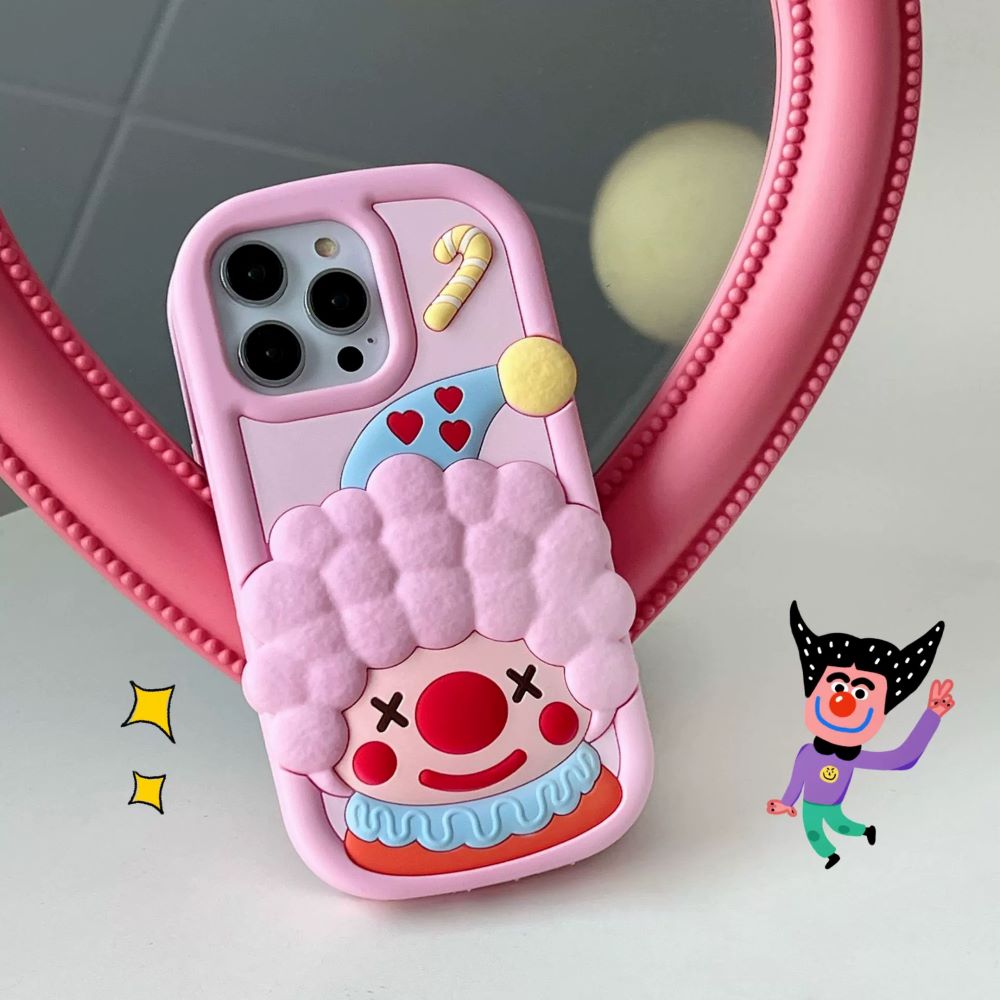 Cute 3D Joker Shockproof Silicone Cover - iPhone 12 Pro