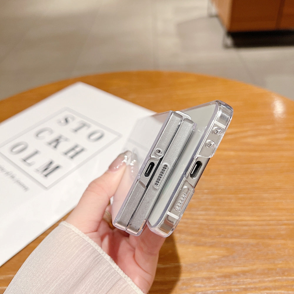 360 Transparent TPU (Soft) | PC (Hard) Phone Case - Samsung Z Flip 4