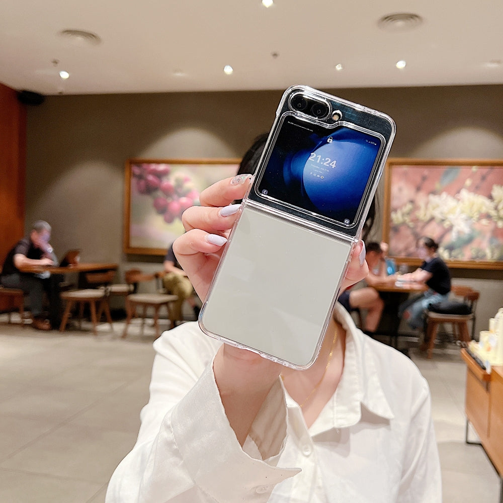 360 Transparent TPU (Soft) | PC (Hard) Phone Case - Samsung Z Flip 4