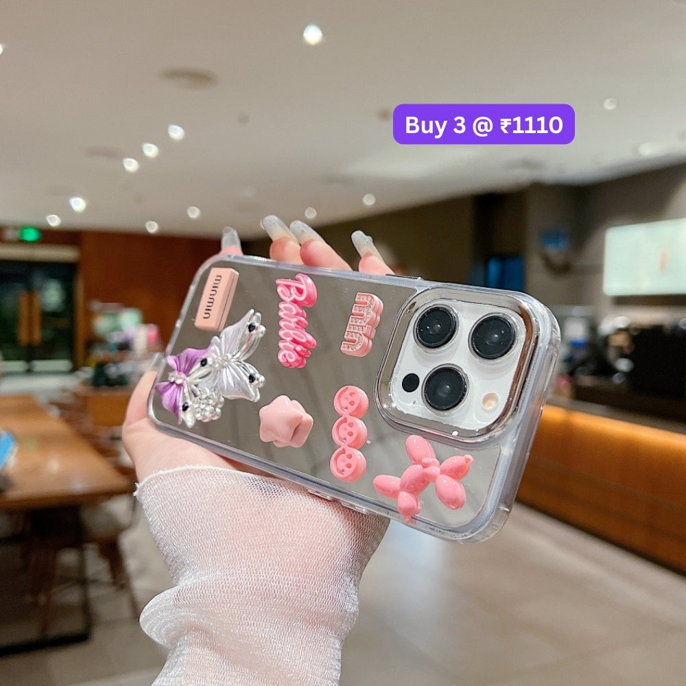 3D Creative Toy Graphic Mirror Phone Case - Samsung S24 FE