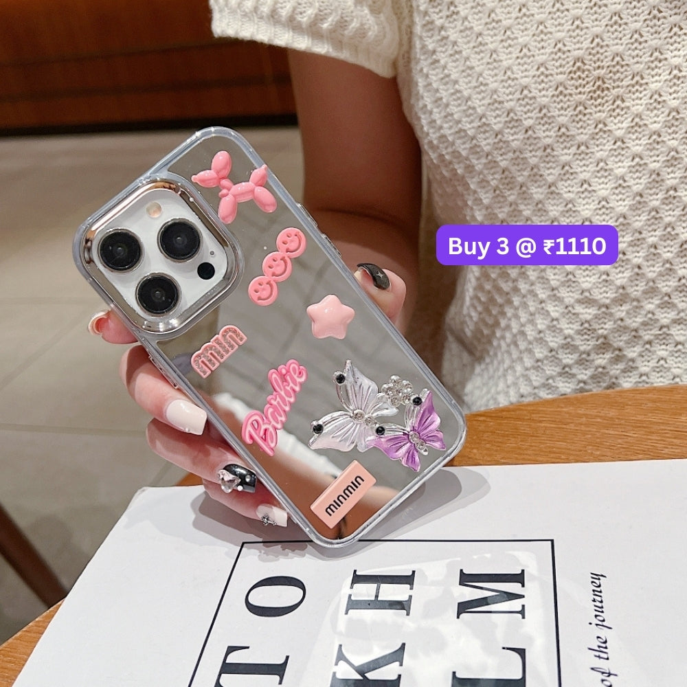 3D Creative Toy Graphic Mirror Phone Case - Samsung S24 FE