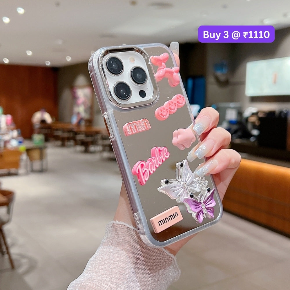 3D Creative Toy Graphic Mirror Phone Case - Samsung S24 FE