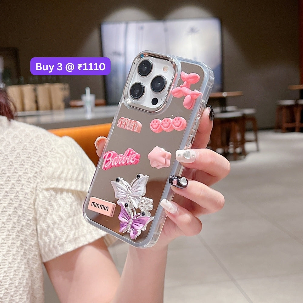 3D Creative Toy Graphic Mirror Phone Case - Samsung S24 FE
