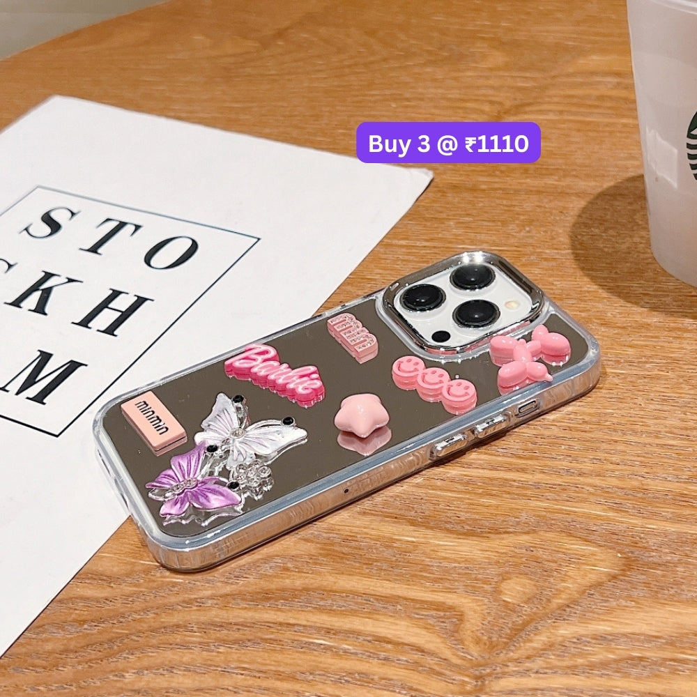 3D Creative Toy Graphic Mirror Phone Case - Samsung S24 FE
