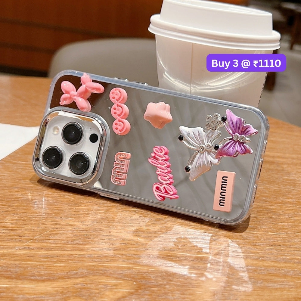 3D Creative Toy Graphic Mirror Phone Case - Samsung S24 FE