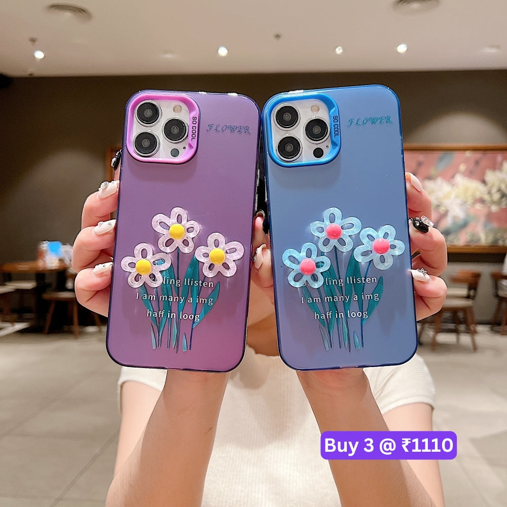 3D Oil Painting Flower Colorful Phone Case - Vivo Y17