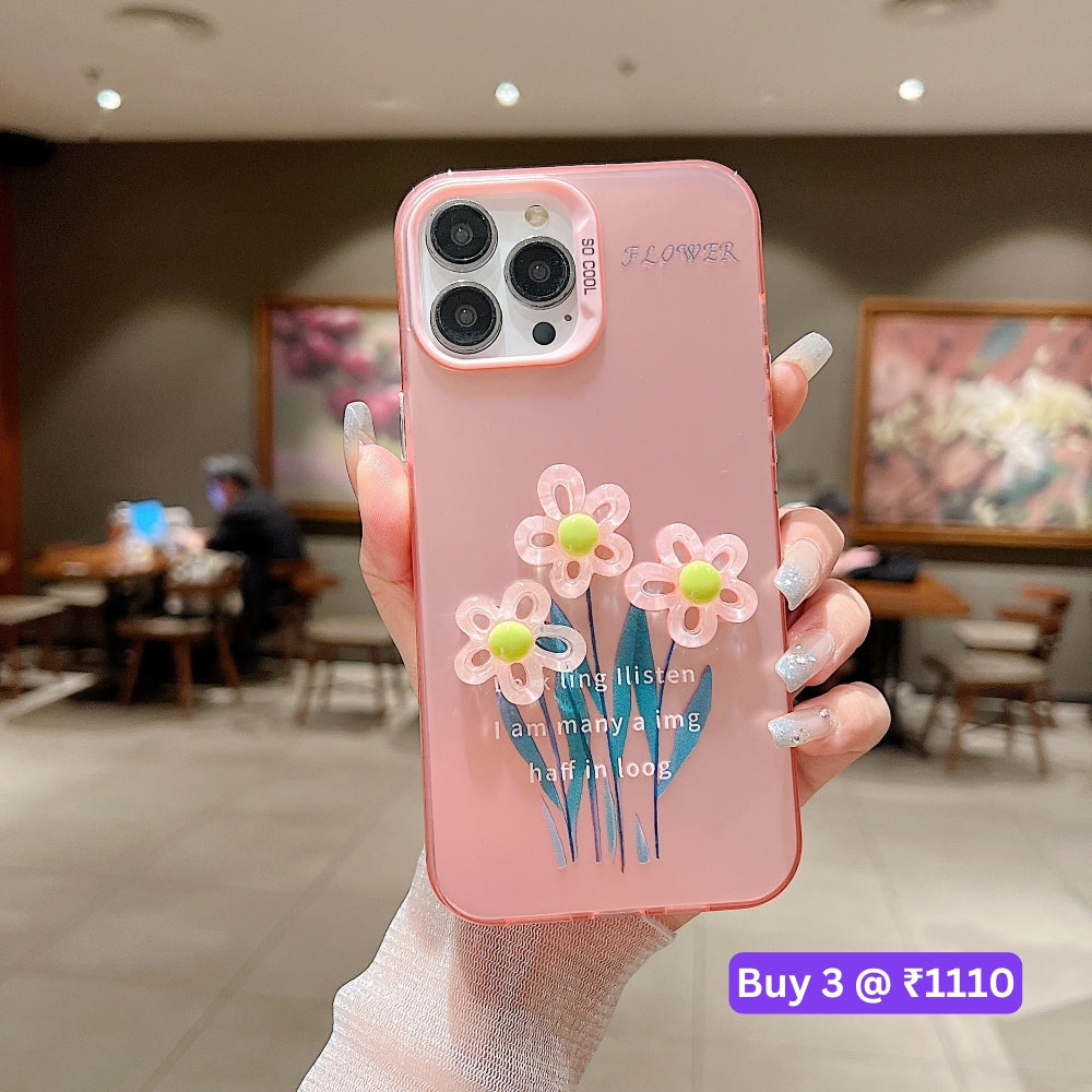 3D Oil Painting Flower Colorful Phone Case - Vivo Y17