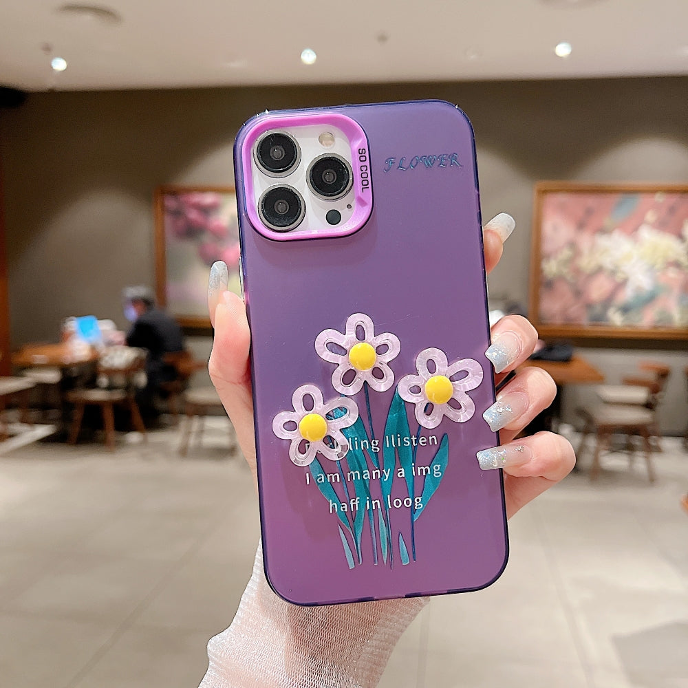 3D Oil Painting Flower Colorful Phone Case - Realme 12 Pro