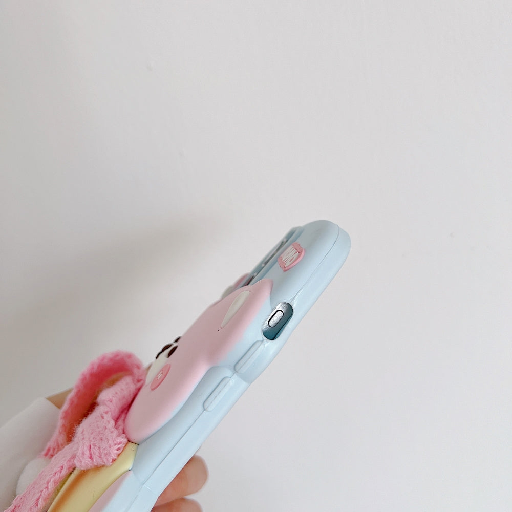 3D Silicone Bear Soft Phone Case - iPhone 16 Pro Max