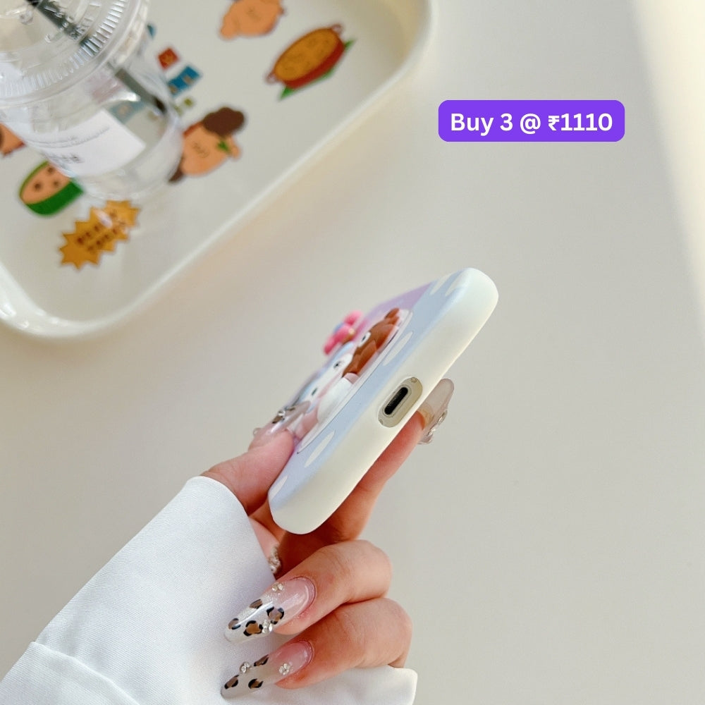 3D Spin Flower Silicone Soft Phone Case - Oppo Reno 11 Pro(5G)