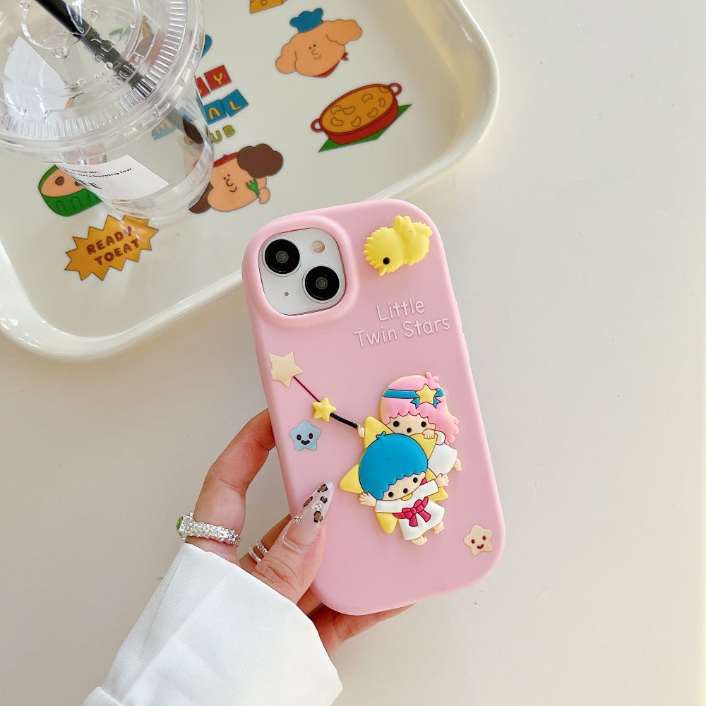 3D Spin Flower Silicone Soft Phone Case - Oppo A3 (5G)