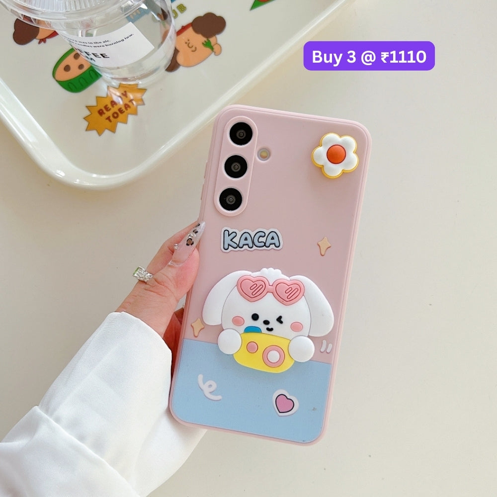 3D Spin Flower Silicone Soft Phone Case - Oppo Reno 11 Pro(5G)