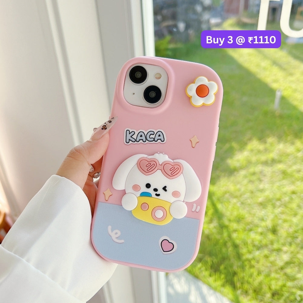 3D Spin Flower Silicone Soft Phone Case - Oppo Reno 11 Pro(5G)