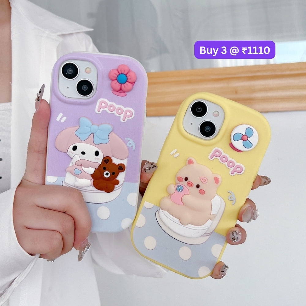 3D Spin Flower Silicone Soft Phone Case - Oppo Reno 11 Pro(5G)