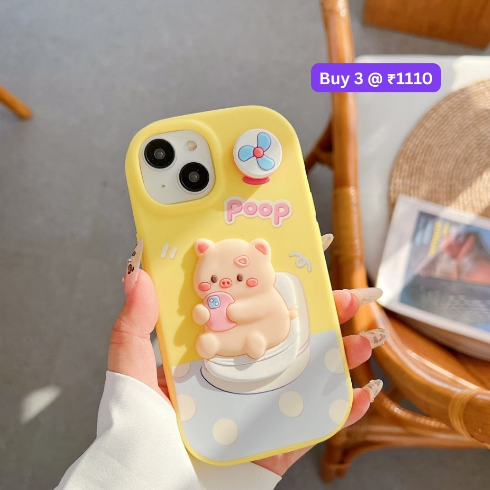 3D Spin Flower Silicone Soft Phone Case - Oppo Reno 11 Pro(5G)