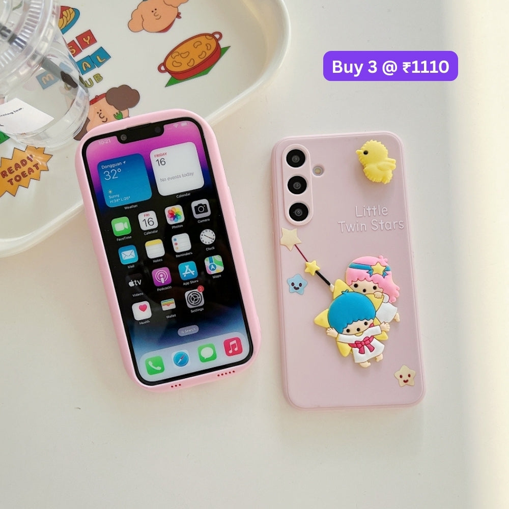 3D Spin Flower Silicone Soft Phone Case - Oppo Reno 11 Pro(5G)