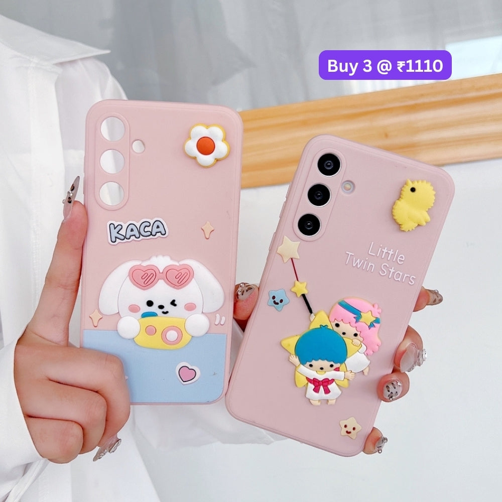 3D Spin Flower Silicone Soft Phone Case - Oppo Reno 11 Pro(5G)