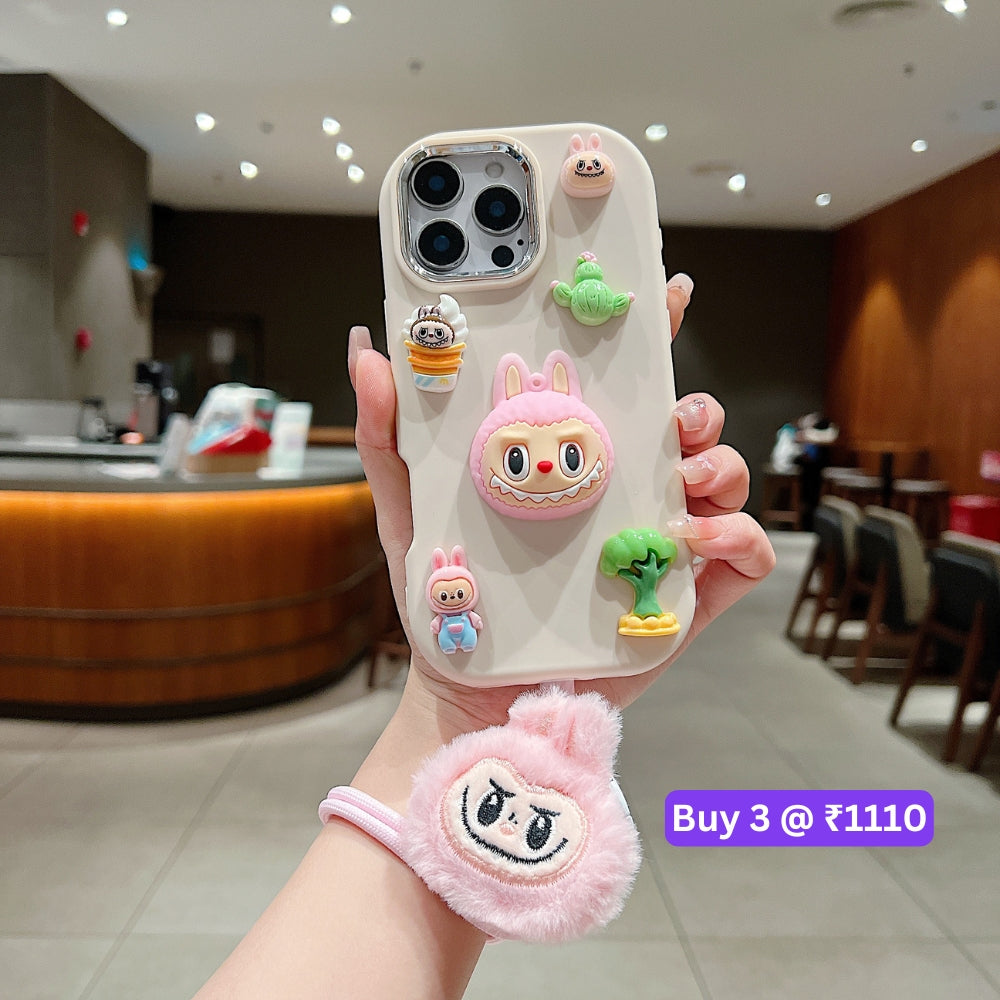 3D Toy Silicone Metal with Wrist Band Phone Case - Vivo Y16