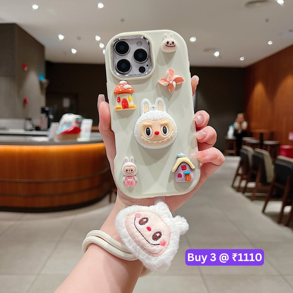 3D Toy Silicone Metal with Wrist Band Phone Case - Mi 13C (5G)