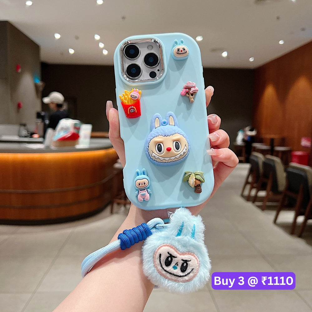 3D Toy Silicone Metal with Wrist Band Phone Case - Vivo Y200