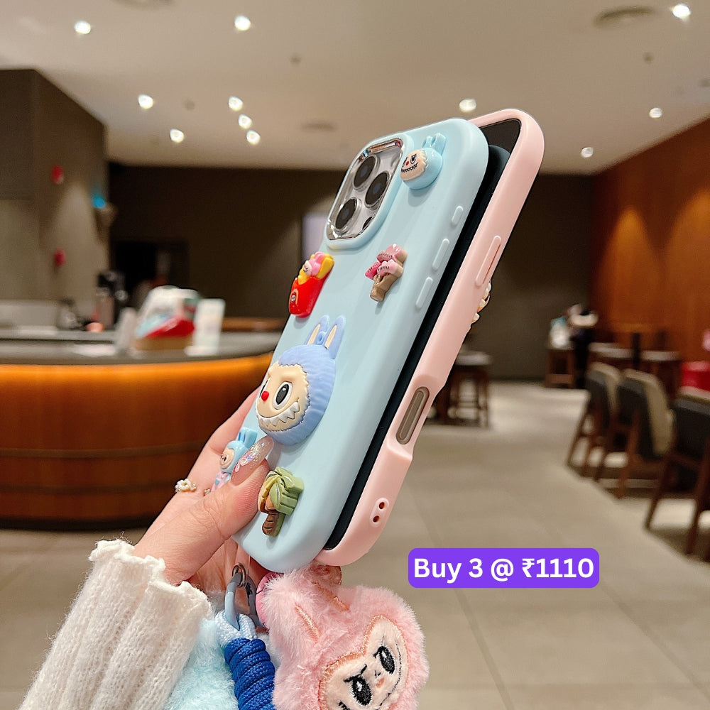 3D Toy Silicone Metal with Wrist Band Phone Case - Vivo Y16