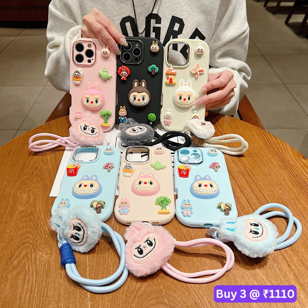 3D Toy Silicone Metal with Wrist Band Phone Case - Vivo Y20