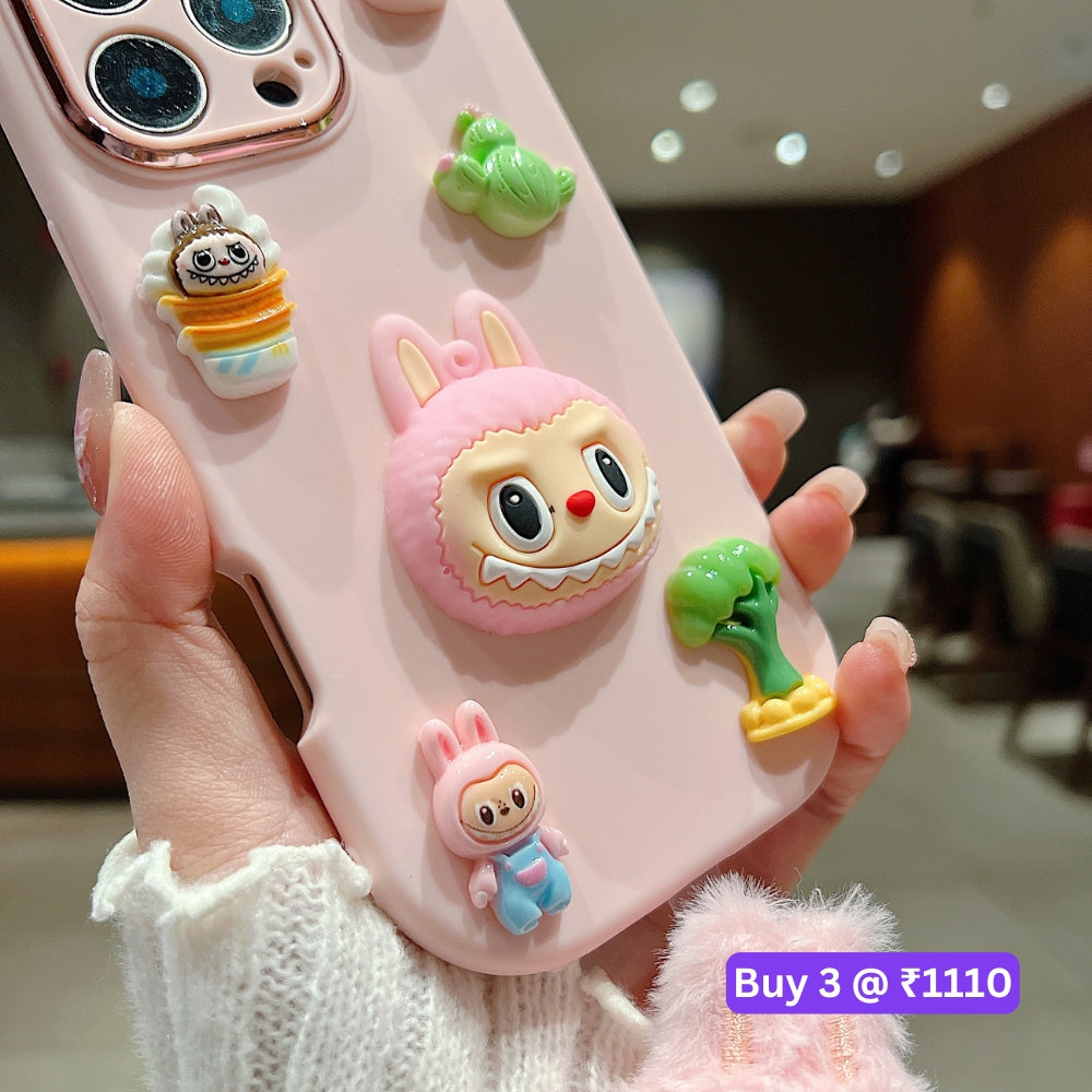 3D Toy Silicone Metal with Wrist Band Phone Case - Oppo Reno 11 Pro