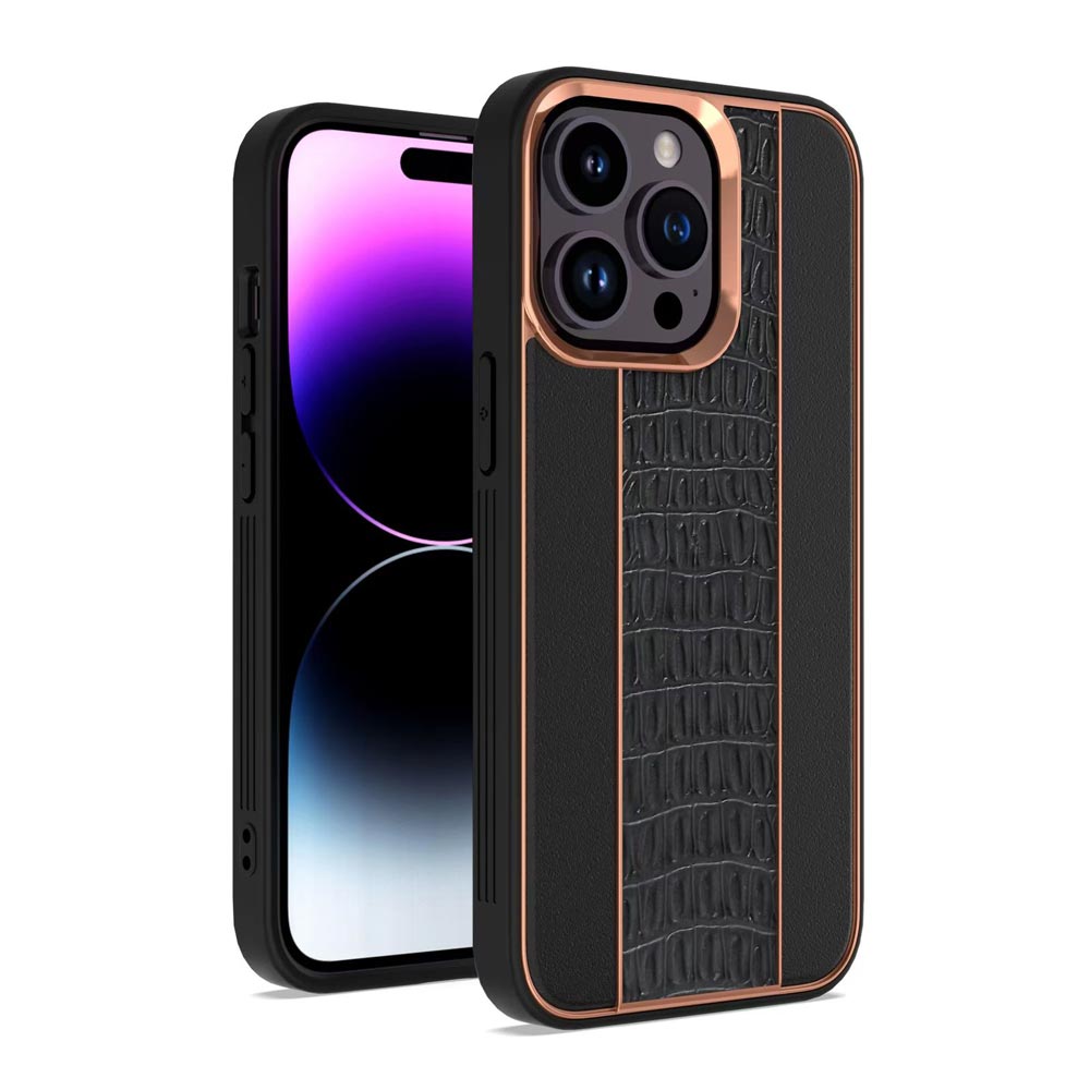 Luxury Edition Premium Leather Case with Metal Camera Ring - iPhone 11