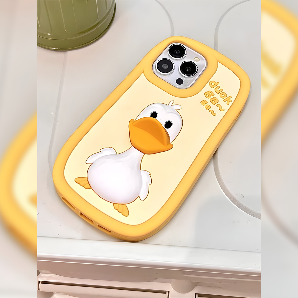 3D Duck Silicone Soft Protective Phone Case - iPhone 13 Pro Max