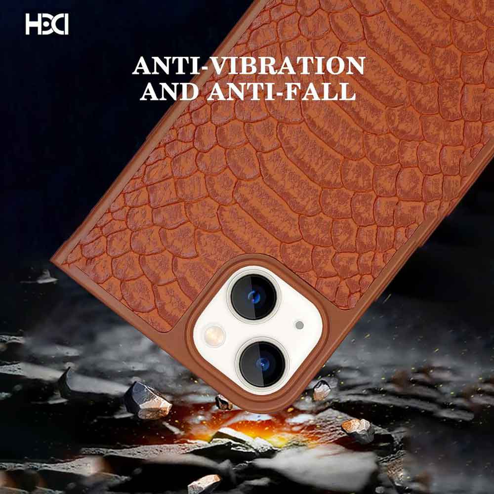 Artificial Alligator 3D Skin Plating Shockproof PU Leather Case - iPhone 11