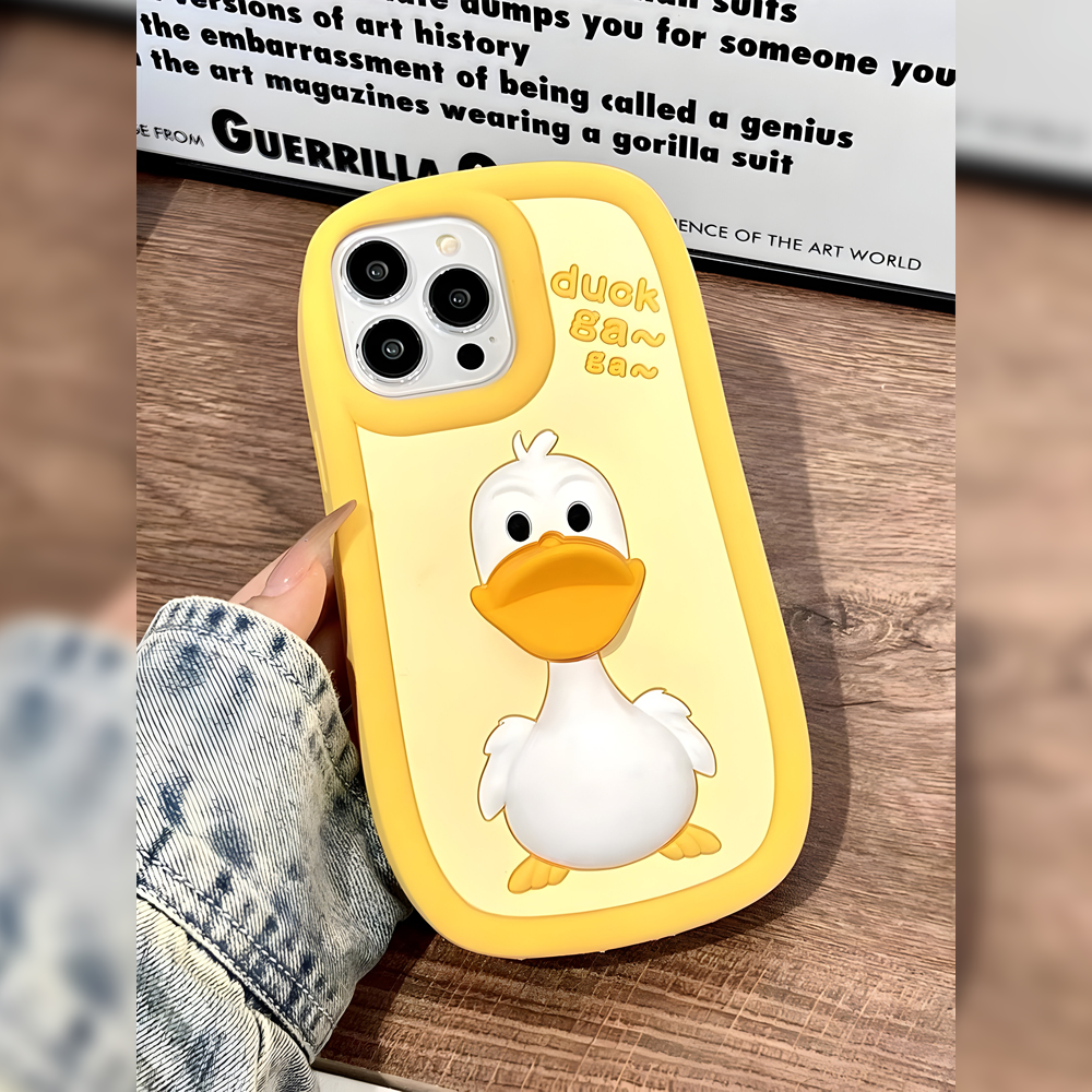 3D Duck Silicone Soft Protective Phone Case - iPhone 13 Pro Max