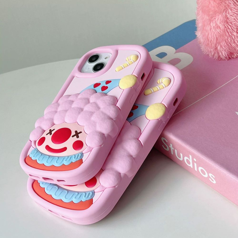 Cute 3D Joker Shockproof Silicone Cover - iPhone 15 Pro Max