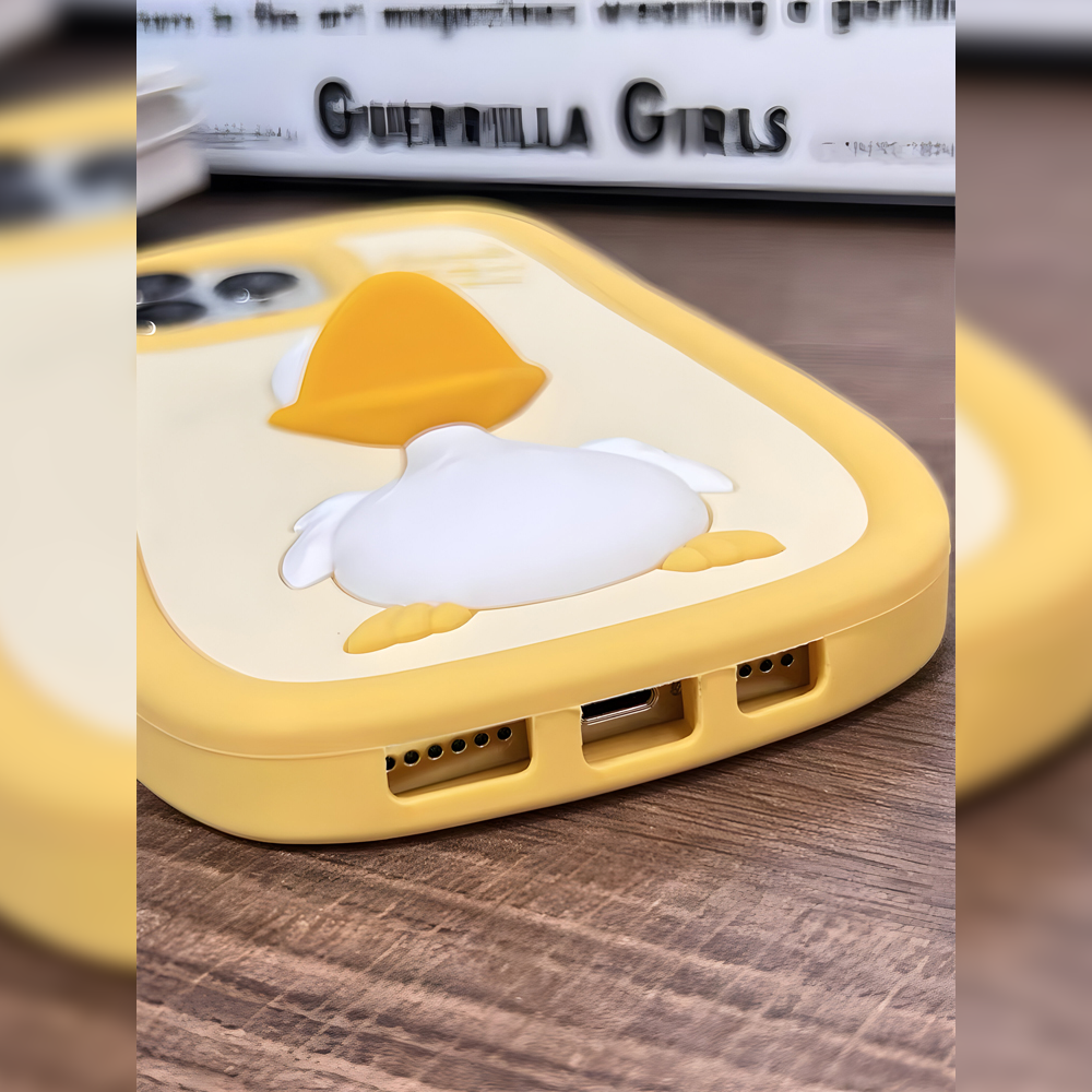 3D Duck Silicone Soft Protective Phone Case - iPhone 13 Pro Max