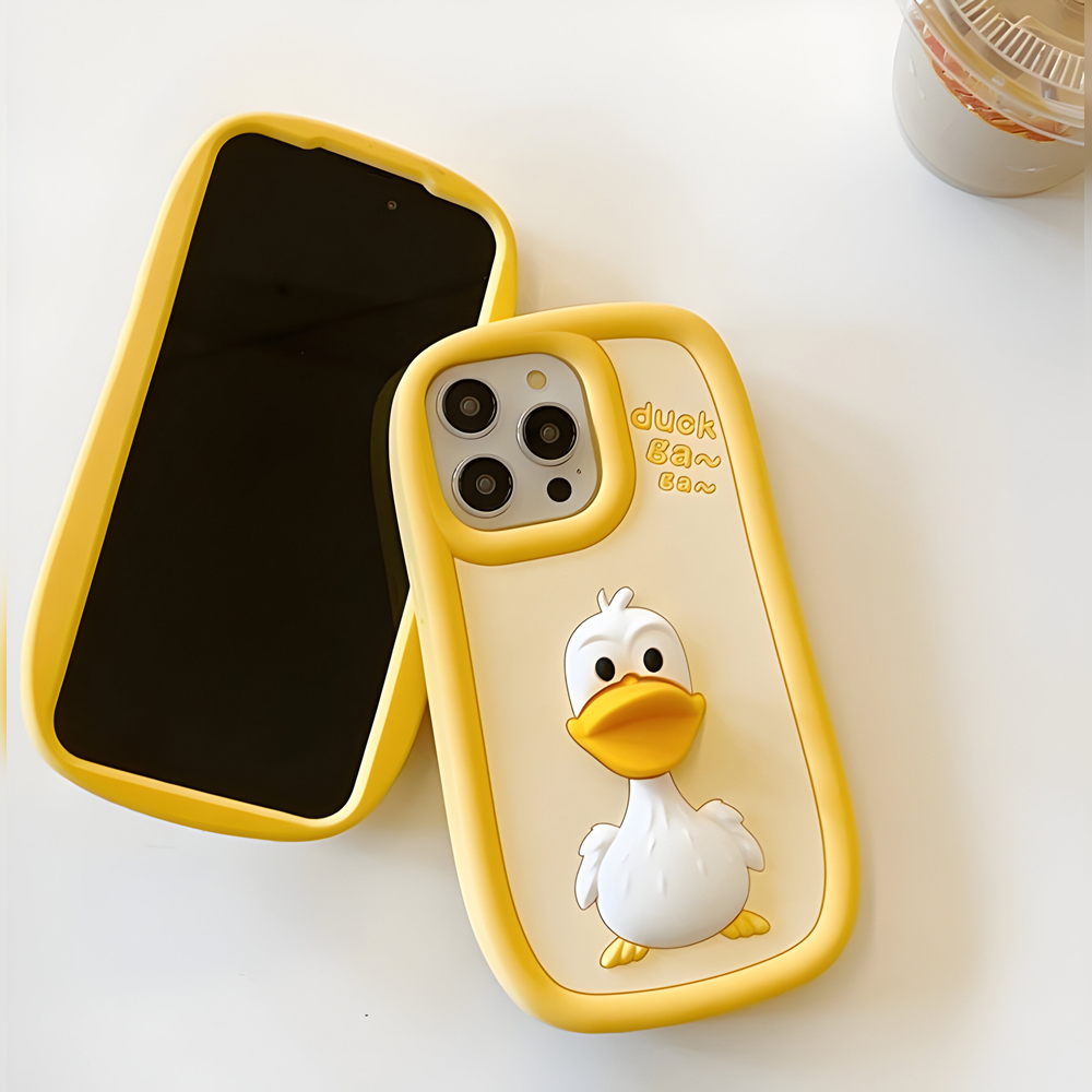 3D Duck Silicone Soft Protective Phone Case - iPhone 14 Pro Max