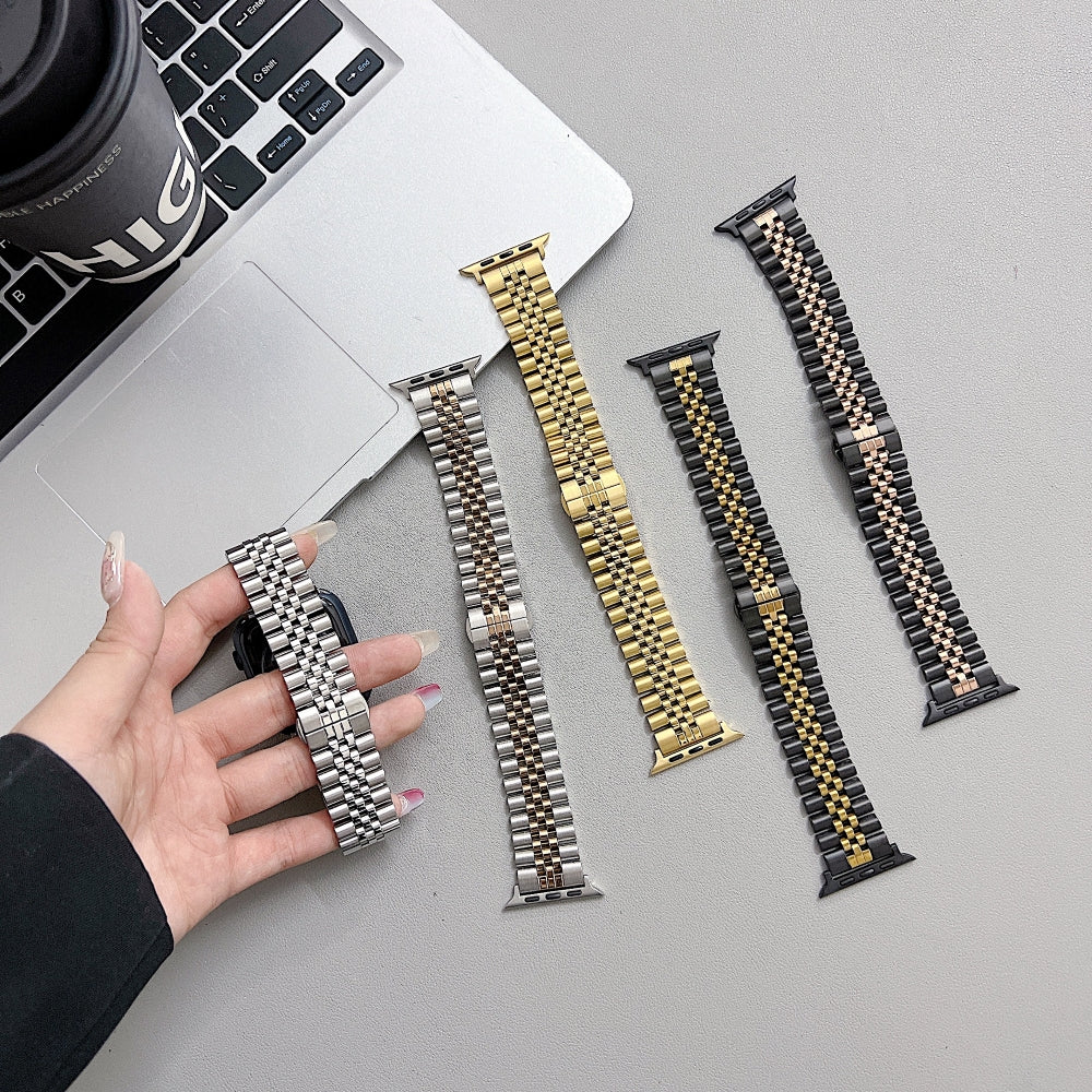 Aluminum Alloy Watch Band for Smartwatch | Smartwatch Band for iWatch Series 9/8/7/6/5/4/3/2/1/Ultra 2/Ultra SE/SE 2