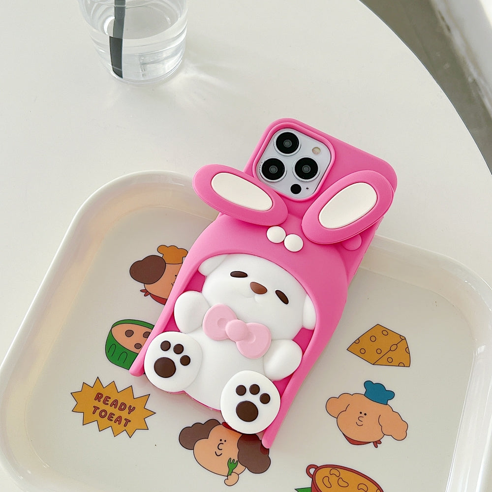 Anti-Slip Bunny TPU (Soft) Silicone Phone Case - iPhone 12 Pro Max