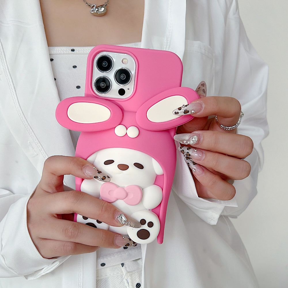 Anti-Slip Bunny TPU (Soft) Silicone Phone Case - iPhone 12 Pro Max